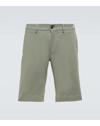 Canali Bermuda-Shorts aus Baumwoll-Twill - Grün
