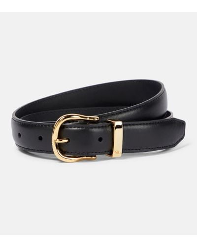 Nili Lotan Leather Belt - Black