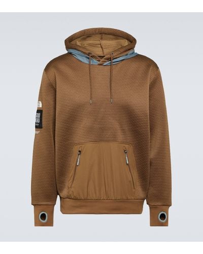 The North Face X Undercover Soukuu Dot Knit Double Hoodie - Brown