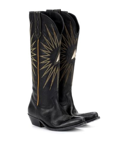 Golden Goose Wish Star Boots - Black