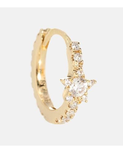 Maria Tash Einzelner Ohrring Diamond Star Eternity aus 18kt Gold mit Diamanten - Mettallic