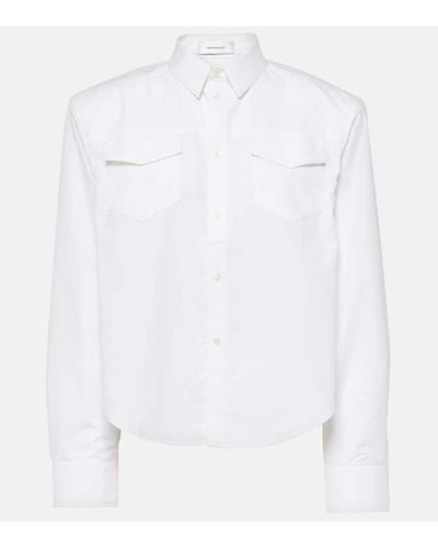 Wardrobe NYC Camisa de algodon - Blanco