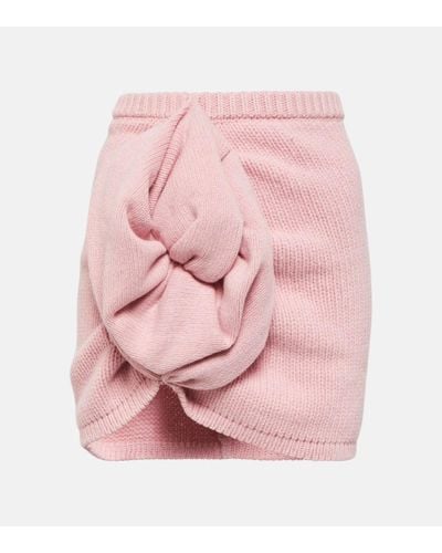 Magda Butrym Cashmere Miniskirt - Pink
