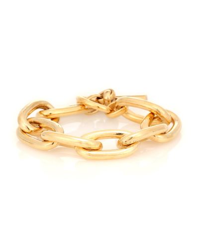 Tilly Sveaas Large Oval 18kt Gold-plated Link Bracelet - Metallic