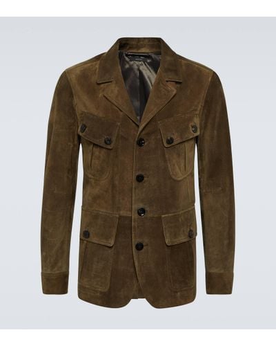 Tom Ford Suede Jacket - Green