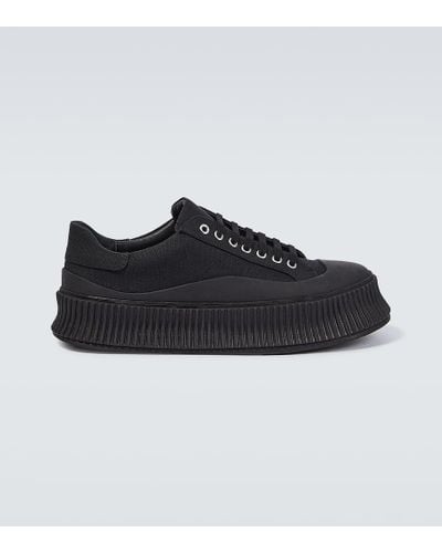 Jil Sander Canvas Sneakers - Black