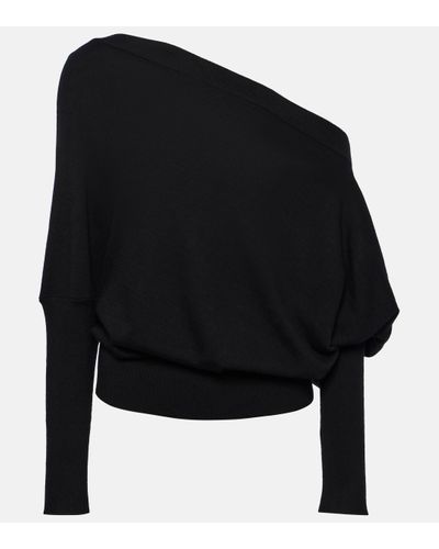 Altuzarra Grainge Off-shoulder Cashmere Jumper - Black