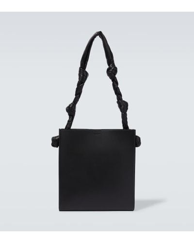 Jil Sander Leather Shoulder Bag - Black