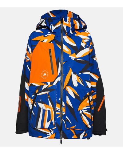 adidas By Stella McCartney X Terrex TrueNature veste de ski imprimée - Bleu