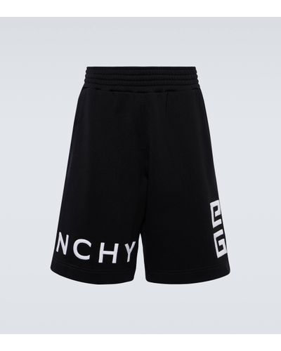 Givenchy 4g Fleece Bermuda Shorts - Black