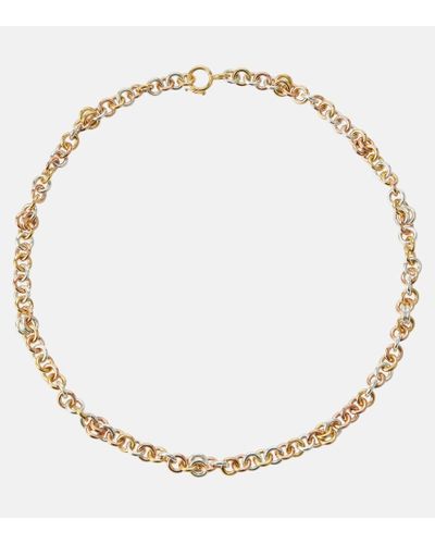 Spinelli Kilcollin Serpens 18kt Gold, Rose Gold And Sterling Silver Chain Necklace - Metallic