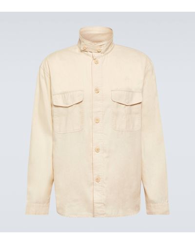 Frescobol Carioca Nuno Linen And Cotton Jacket - Natural