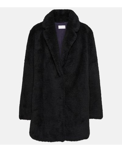 Yves Salomon Meteo abrigo de lana - Negro