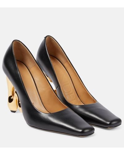 JW Anderson Bubble Leather Court Shoes - Brown