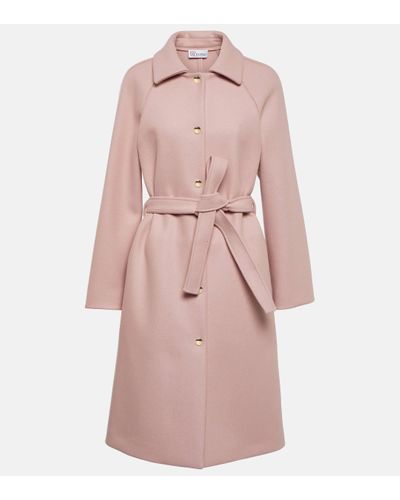 RED Valentino Single-breasted Wool-blend Coat - Pink
