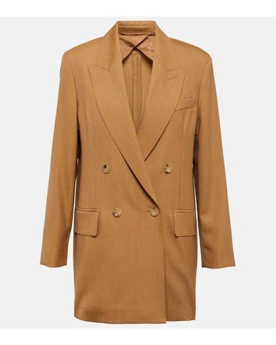 Max Mara Mirko Wool, Mohair, And Silk Blazer - Brown