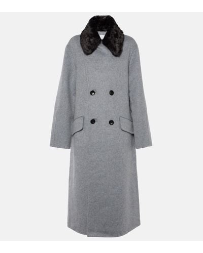 Proenza Schouler White Label Emma Wool-blend Coat - Gray