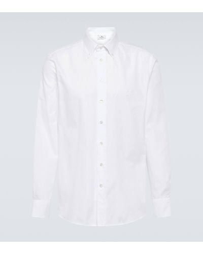 Etro Cotton Poplin Oxford Shirt - White