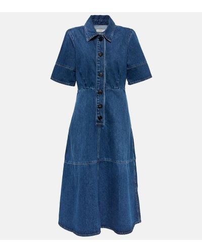 Co. Denim Midi Dress - Blue