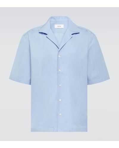 Lardini Cotton Poplin Shirt - Blue