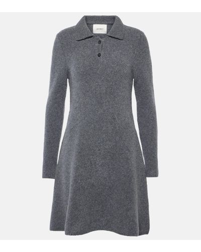 Lisa Yang Leah Cashmere Minidress - Grey