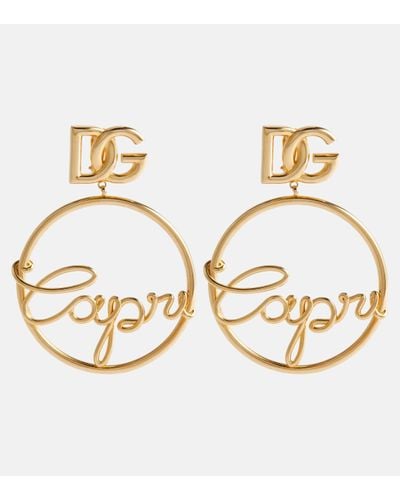 Dolce & Gabbana Capri Dg Clip-on Earrings - Metallic