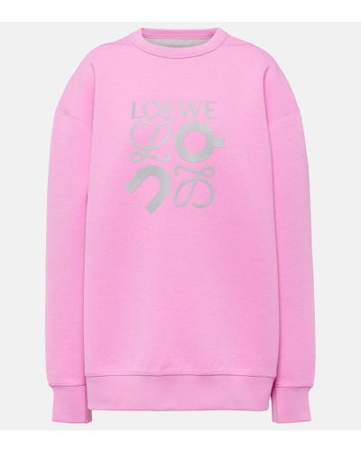 Loewe X On Logo Jersey Sweatshirt - Pink