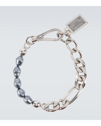 Dolce & Gabbana Bracciale a catena con perline - Metallizzato