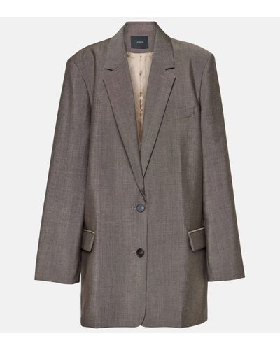JOSEPH Allcroft Wool And Mohair Blazer - Grey