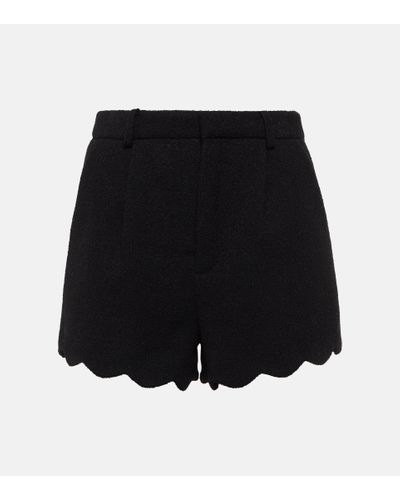Saint Laurent Shorts aus Tweed - Schwarz