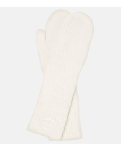 Isabel Marant Manray Knit Mittens - White