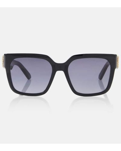 Dior Eckige Sonnenbrille 30Montaigne S11I - Blau