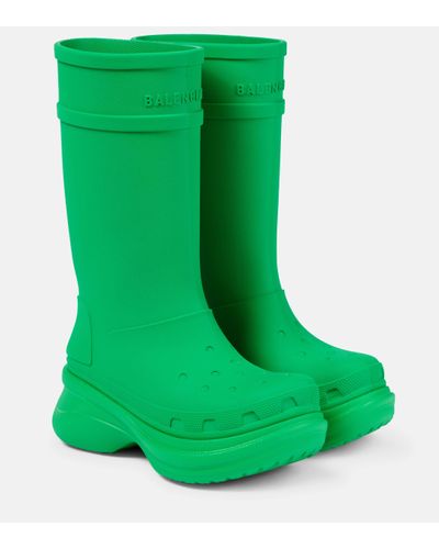 Balenciaga X Crocstm Rubber Boots - Green