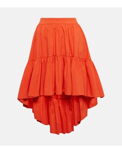 Caroline Constas Iris Pleated Miniskirt - Red