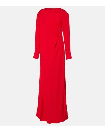 Stella McCartney Vestido de fiesta de saten - Rojo