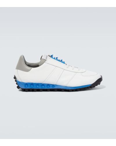 Comme des Garçons X Spalwart Leather Low-top Sneakers - Blue