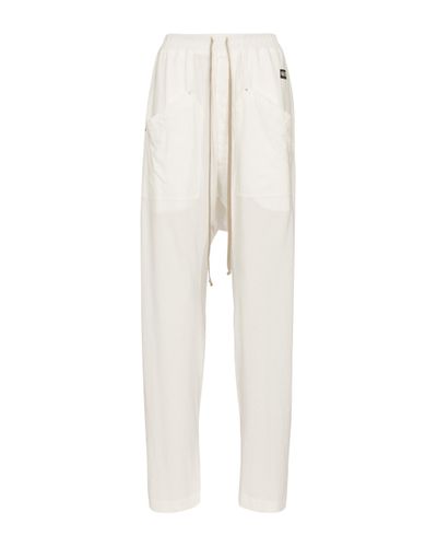 Rick Owens DRKSHDW - Pantaloni sportivi in cotone - Bianco