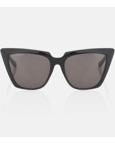 Balenciaga Cat-Eye-Sonnenbrille Tip - Grau