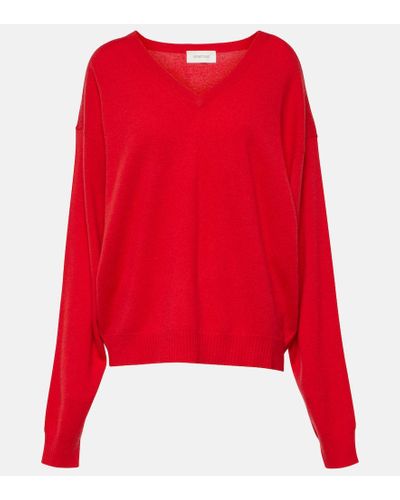 Sportmax Pullover Etruria aus Wolle und Kaschmir - Rot