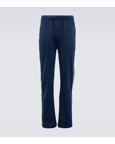 Wales Bonner Pantalones de chandal con paneles Kola - Azul