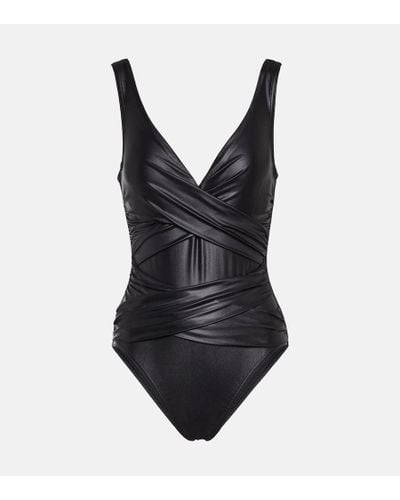 Karla Colletto Smart Ruched Swimsuit - Black