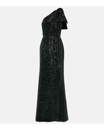 Elie Saab Sequin Long Dress Dresses - Black