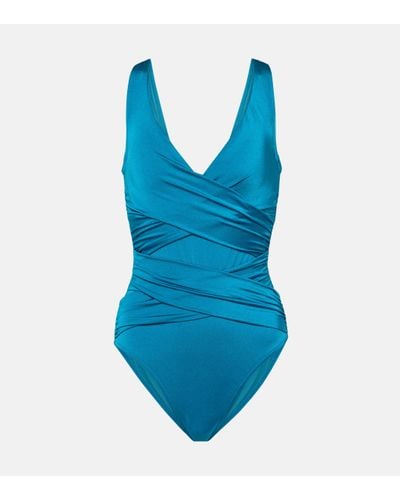 Karla Colletto Twisted Swimsuit - Blue