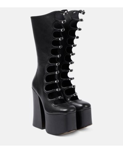 Marc Jacobs Kiki Leather Knee-high Boots - Black