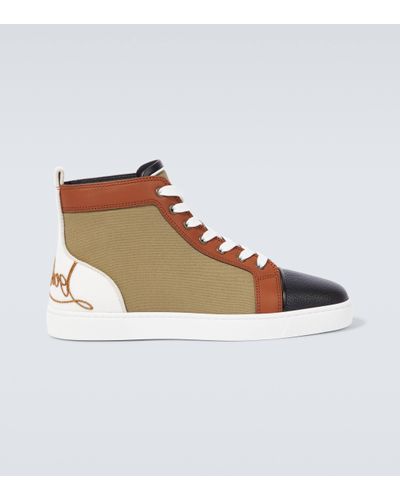 Christian Louboutin Baskets Fun Louis - Marron