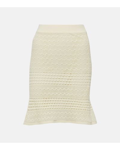 Tom Ford Crochet Miniskirt - White