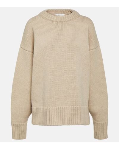 The Row Ophelia Wool And Cashmere Jumper - Natural