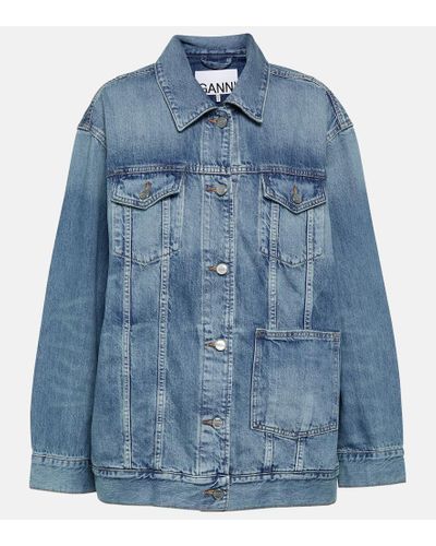 Ganni Giacca di jeans oversize di - Blu