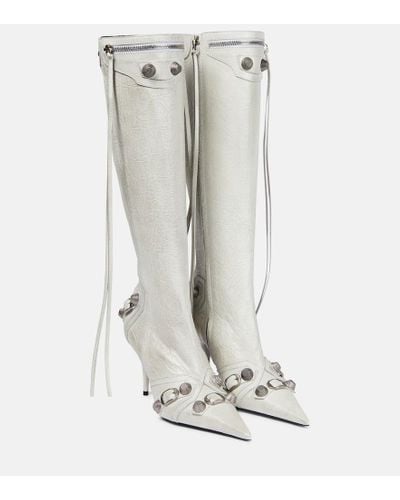 Balenciaga Kniehohe Stiefel 90mm - Weiß