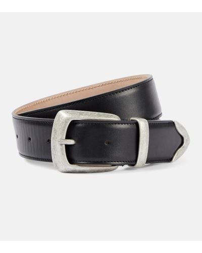 Khaite Bruno Leather Belt - Black